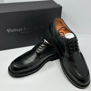 NEW!! Vintage Foundry Co. Mens Sz 9 Lior Black Oxford Shoes $129. NEW In Box!!